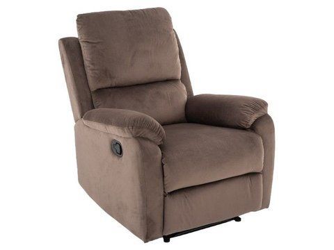 Крісло розкладне Spencer 1 Velvet Signal Капучино фотографія