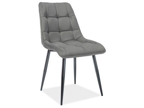 Стул CHIC MATT Velvet Signal Серый фотография