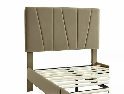 Ліжко SAVANA Velvet Signal 90x200 Беж фотографія