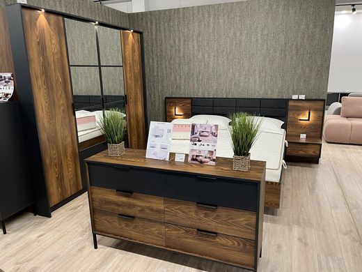 Спальня Perfect Home Милтон / Milton A Каштан/антрацит фотография