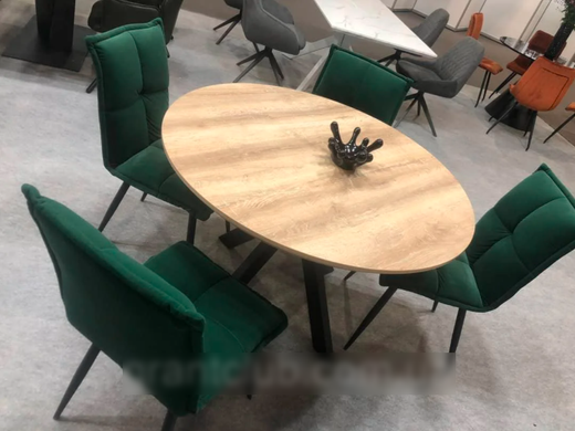 Стіл розкладний TML-660 VETRO 120x120 Дуб Сонома фотографія