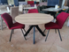 Стіл розкладний TML-660 VETRO 120x120 Дуб Сонома