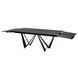 Стол раскладной FJORD BLACK MARBLE КЕРАМИКА 200-300 см Concepto Черный