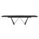 Стол раскладной FJORD BLACK MARBLE КЕРАМИКА 200-300 см Concepto Черный