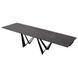 Стол раскладной FJORD BLACK MARBLE КЕРАМИКА 200-300 см Concepto Черный