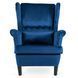 Крісло м'яке оксамитове MEBEL ELITE KLARIS 2 Velvet Синій