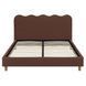 Кровать двуспальная MEBEL ELITE IZMIR 160x200 см Рыжий