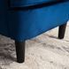 Крісло м'яке оксамитове MEBEL ELITE KLARIS 2 Velvet Синій