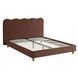 Кровать двуспальная MEBEL ELITE IZMIR 160x200 см Рыжий
