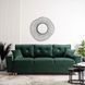 Диван 3-х місний оксамитовий MEBEL ELITE EMIL Velvet 230 см Зелений
