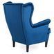 Крісло м'яке оксамитове MEBEL ELITE KLARIS 2 Velvet Синій