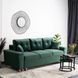 Диван 3-х місний оксамитовий MEBEL ELITE EMIL Velvet 230 см Зелений