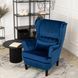 Крісло м'яке оксамитове MEBEL ELITE KLARIS 2 Velvet Синій