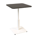 Стол Ibiza Soft light Lovko 70x70 Белый металл/черный