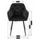 Стул бархатный MEBEL ELITE VIKI Velvet черный