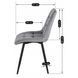 Стул бархатный MEBEL ELITE RIO Velvet, Серый
