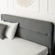 Ліжко оксамитове MEBEL ELITE BOND Velvet 160x200см Сірий