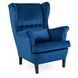 Крісло м'яке оксамитове MEBEL ELITE KLARIS 2 Velvet Синій фотографія