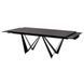 Стол раскладной FJORD BLACK MARBLE КЕРАМИКА 200-300 см Concepto Черный
