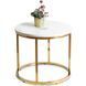 Журнальний столик CLIFF MEBEL ELITE 53x53 Білий мармур