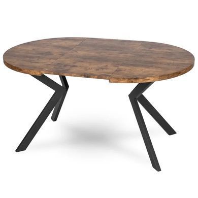 Стіл розкладний круглий MEBEL ELITE LUKAS 100(250)х100 см Дуб рустик фотографія