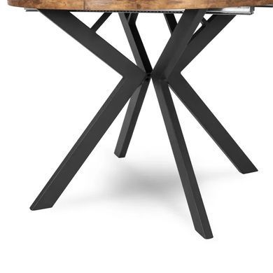 Стіл розкладний круглий MEBEL ELITE LUKAS 100(250)х100 см Дуб рустик фотографія
