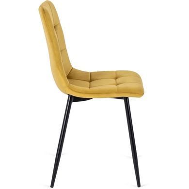 Стул бархатный MEBEL ELITE PERU Velvet, Горчица фотография