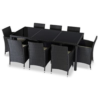 Комплект садових меблів MEBEL ELITE POMONA Чорний