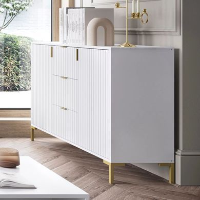 Комод MEBEL ELITE TORELLO 130 Білий фотографія