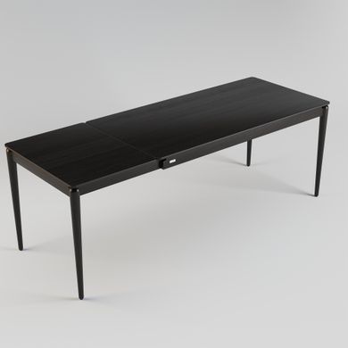 Стіл розкладний Eclipse Lovko 160+60 x 80 чорний фотографія