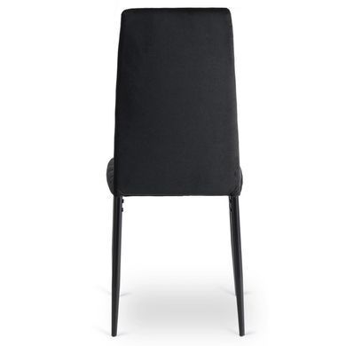 Стул бархатный MEBEL ELITE NARIS Velvet Черный фотография
