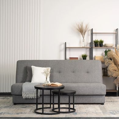 Диван MEBEL ELITEARUBA 188 см Сірий фотографія