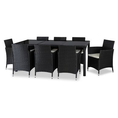 Комплект садових меблів MEBEL ELITE POMONA Чорний