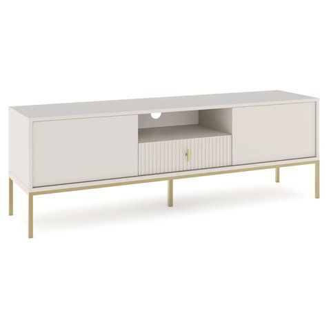 ТВ Тумба MEBEL ELITE MARCOS 154 Кашемір/Золото фотографія