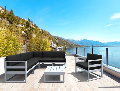Комплект меблів для тераси Siesta Onto Mykonos Lounge Corner Set White Білий