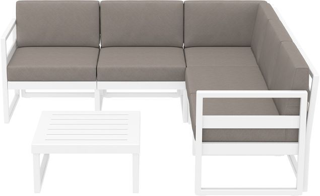 Комплект меблів для тераси Siesta Onto Mykonos Lounge Corner Set White Білий