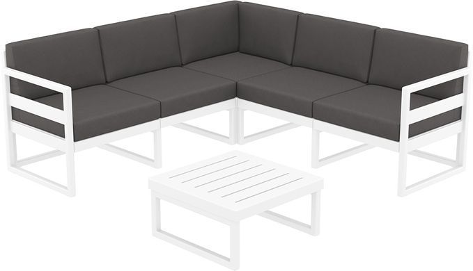Комплект меблів для тераси Siesta Onto Mykonos Lounge Corner Set White Білий