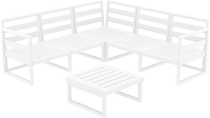 Комплект меблів для тераси Siesta Onto Mykonos Lounge Corner Set White Білий