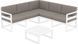 Комплект меблів для тераси Siesta Onto Mykonos Lounge Corner Set White Білий