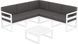 Комплект меблів для тераси Siesta Onto Mykonos Lounge Corner Set White Білий