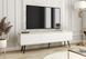 Тумба під телевізор Perfect Home Оро / Oro 3-дверна з чорними ніжками RTV175 Білий