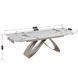 Стол раскладной MEBEL ELITE LUIGI 160(240)х90 см Белый мрамор/Кашемир
