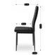 Стул бархатный MEBEL ELITE NARIS Velvet Черный