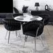 Стіл MEBEL ELITE BALI 100х100 см Білий/Хром