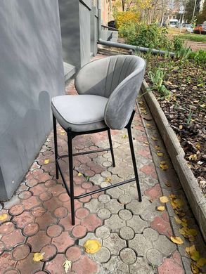 Полубарный стул LAGUNA Velvet Concepto Серый фотография