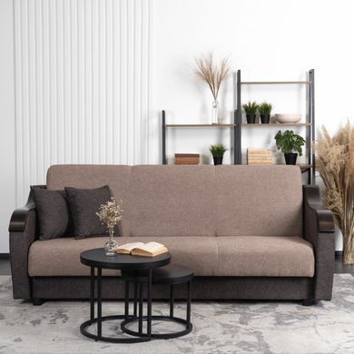 Диван MEBEL ELITE BLOOM 210 см Коричневый фотография