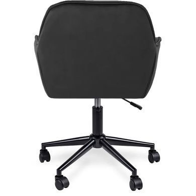 Стул офисный поворотный бархатный MEBEL ELITE MILAN 2 Velvet Черный / Черный фотография