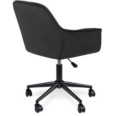 Стул офисный поворотный бархатный MEBEL ELITE MILAN 2 Velvet Черный / Черный фотография