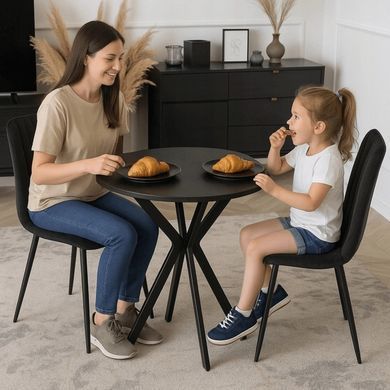 Стол MEBEL ELITE LAUREN 60X60 Черный фотография
