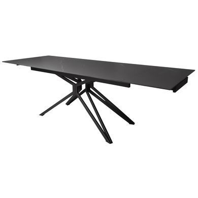 Стіл розкладний STAR BLACK MARBLE Concepto 160(240)x90 Чорний Мат фотографія